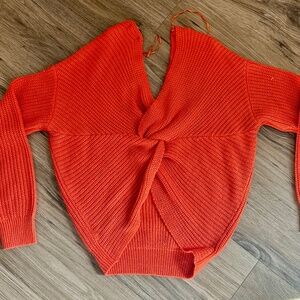 Women’s Fashion Nova Orange Sweater Size L